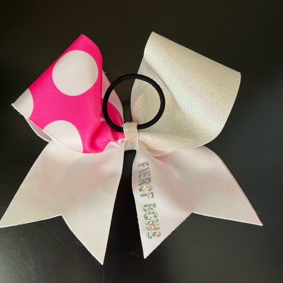 Pink Out Cheer Bow - October Breast Cancer - Picture 2 of 5